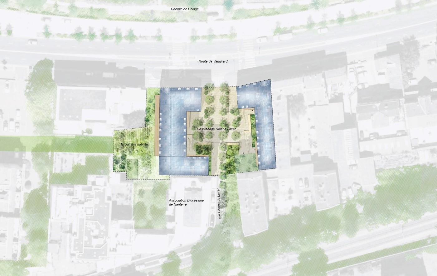 DeuxEtDemi Deux Et Demi Deux&Demi Deux & Demi Meudon habitat logement vert végétation vegetation nature ville bois place qualité vie Woodeum arche place loiret
